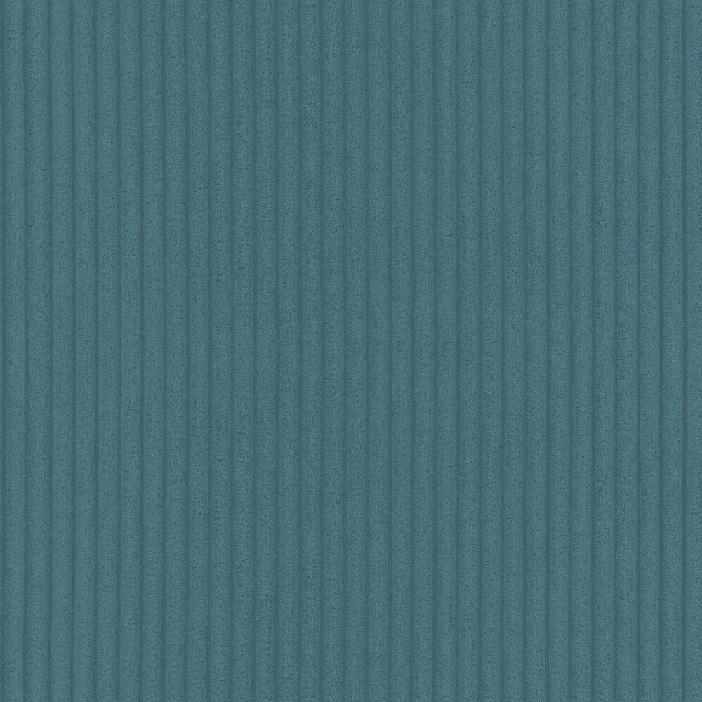 Colțar turcoaz extensibil, cu spațiu de depozitare, cu tapițerie din catifea reiată Luma – Ropez