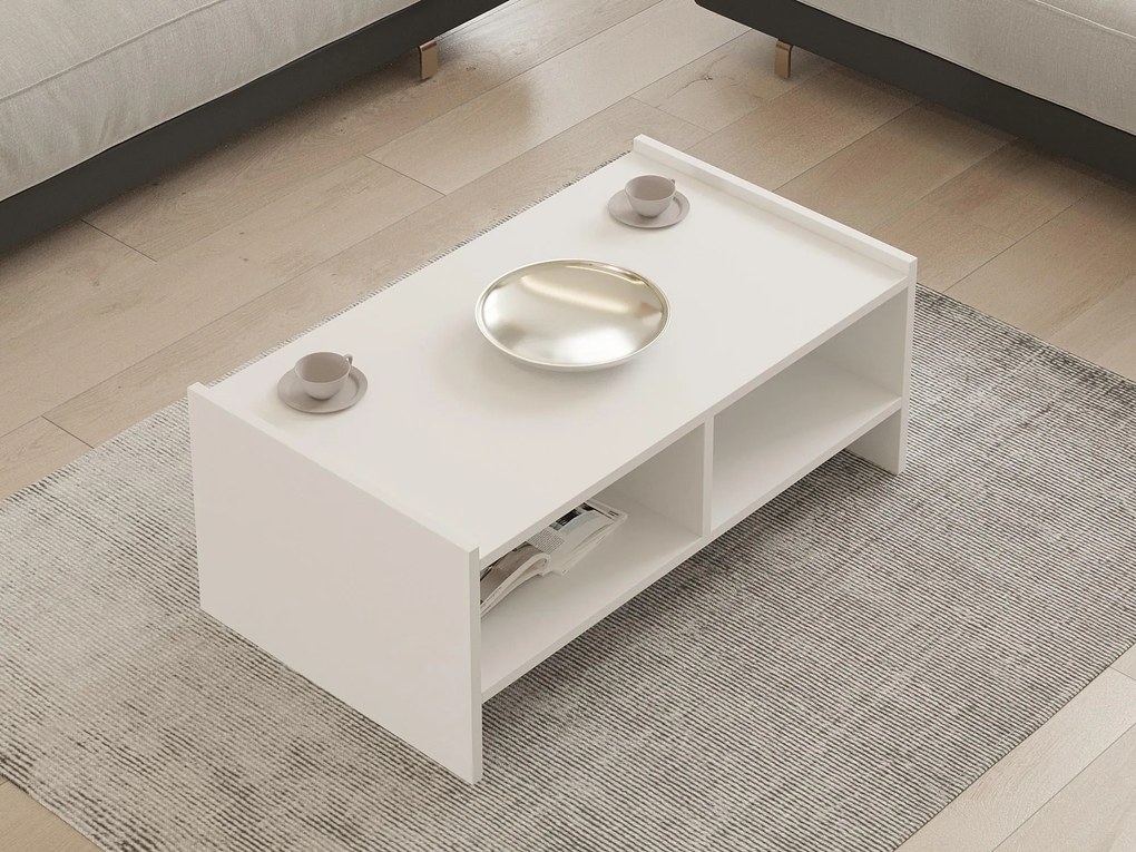Măsuță de cafea Sakeko 3 (alb) . 1093194