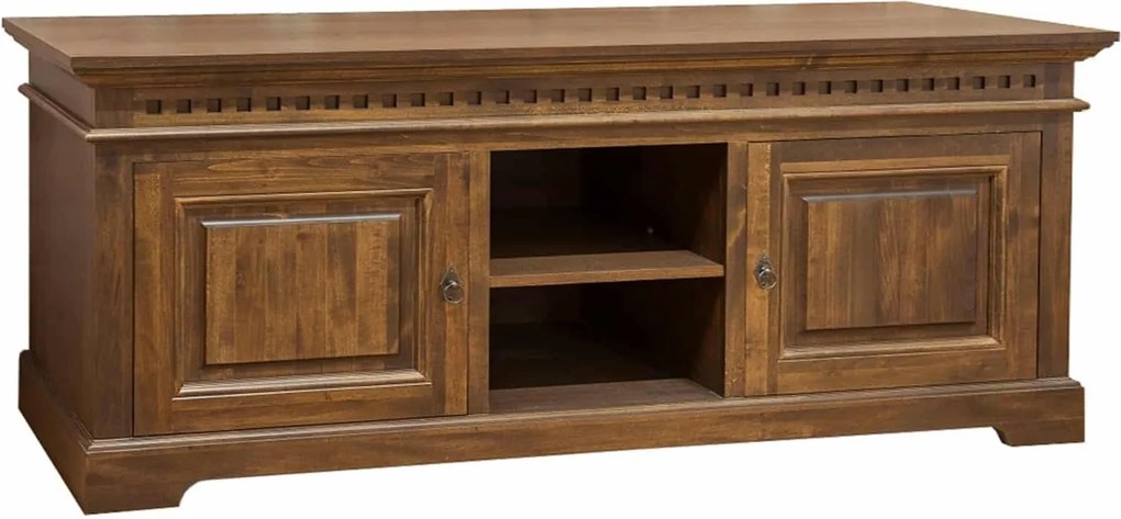 Comodă TV lemn masiv Peter, 150 × 65 × 50 cm