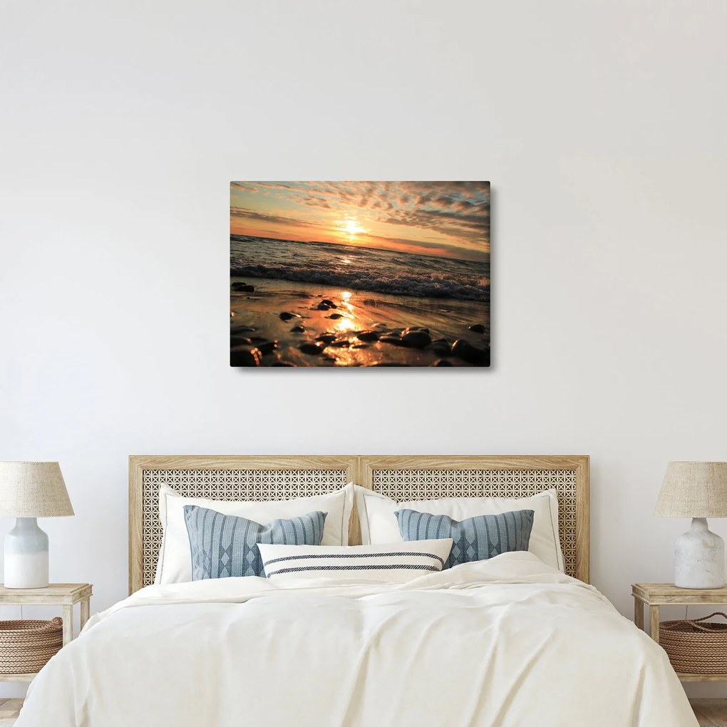 Tablou - Apus de soare, ocean (70x50 cm)