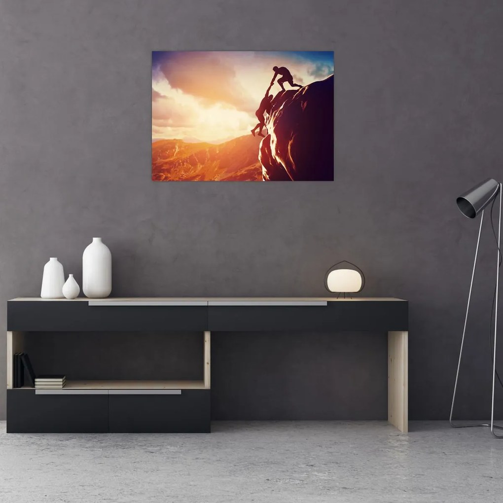 Tablou - Alpiniști (70x50 cm)