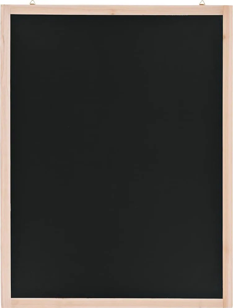 vidaXL Tablă neagră pentru perete, lemn de cedru, 60 x 80 cm
