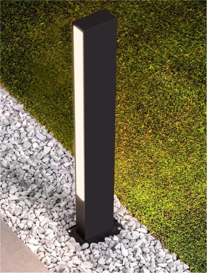 Stalp negru de exterior LED IP65 Stor H-60cm