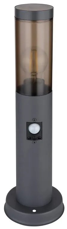 Stalp mic pentru iluminat exterior cu senzor de miscare design modern IP44 Boston antracit