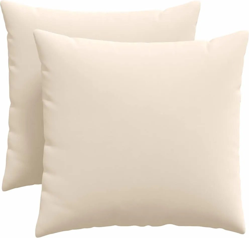 vidaXL Perne pentru canapea 2 pcs Bej 50 x 50 cm țesătură