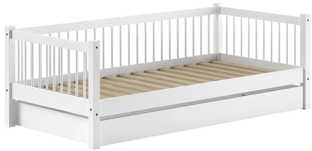 Set FORREST BEECH format dintr-un Pat copii cabină (90 x 200 cm) și un Pat copii extensibil.