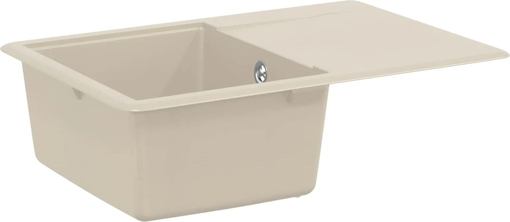 vidaXL Chiuvetă Bej 670 x 460 mm 80% Quartz și 20% Rășină