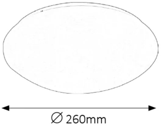 Rabalux 3437 - LED plafoniera baie LUCAS LED/12W/230V
