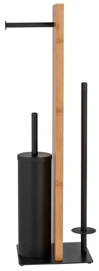 WENKO 25376100 - Set WC LESINA 18x69 cm maro/negru