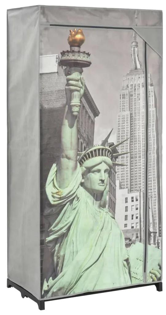 sifonier New York, 75 x 45 x 160 cm, material textil