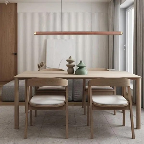 Lustră LED pe cablu LED/22W/230V 4000K 120 cm frasin/lemn masiv