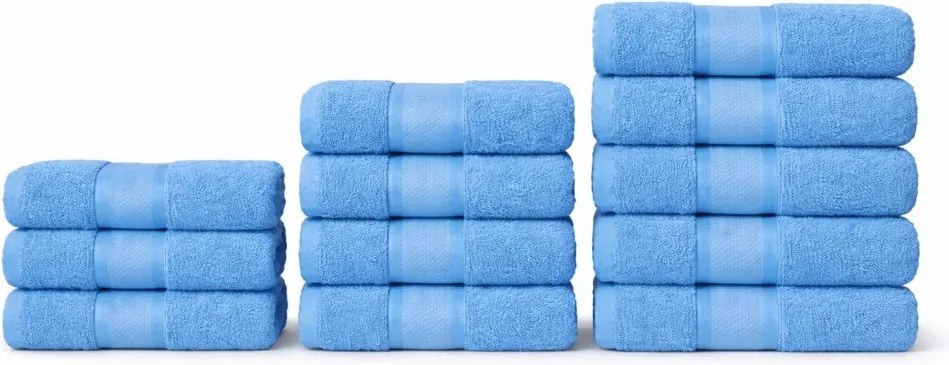 Set 12 Prosoape 100% Bumbac – Ușoare &amp; Absorbante, Ideale pentru Uz Zilnic
