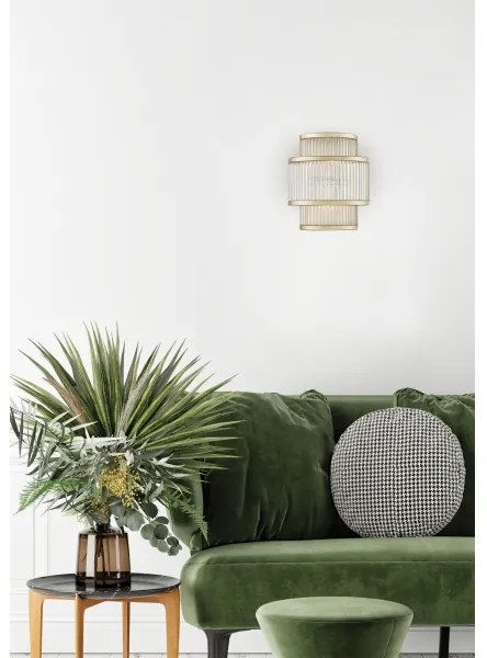 Aplică Zuma Line W0528-02B-V6AC SERGIO 2xG9/33W/230V auriu