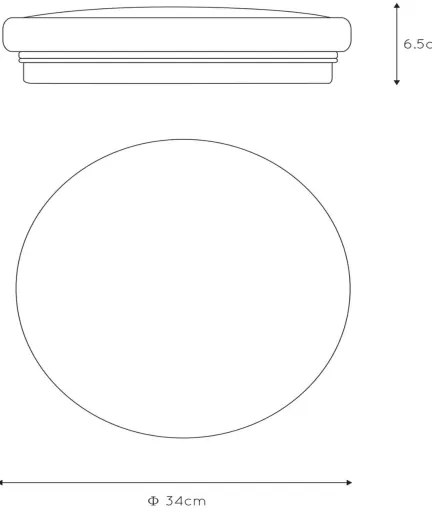 Lucide 79199/26/61 - Plafonieră LED OTIS, 26 W, 230 V