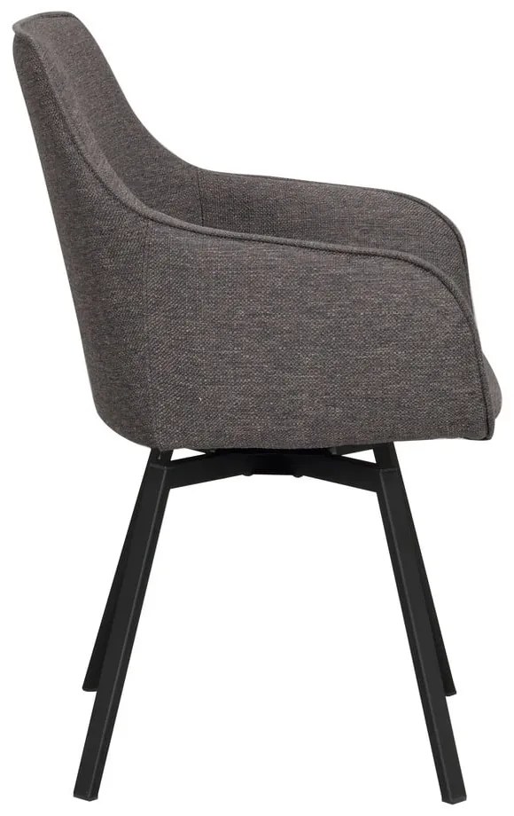 Set de scaune de sufragerie gri 2 buc. tapițat Alison – Rowico