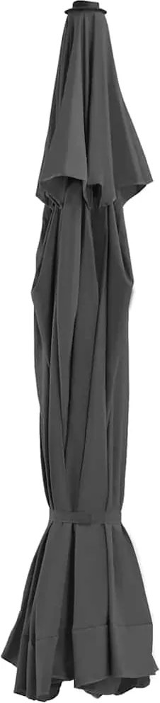 vidaXL Pânză de schimb umbrelă de soare de exterior, antracit, 515 cm
