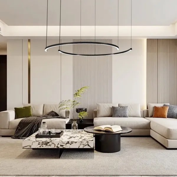 Immax NEO 07329L - Lampă LED reglabilă suspendată pe cablu FINO 72W/230V 120 cm neagră Tuya+telecomandă