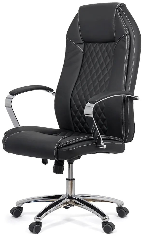 Scaun Directorial OFF 313 Negru – rezistent până la 150 Kg, ergonomic, cu șezut pe arcuri