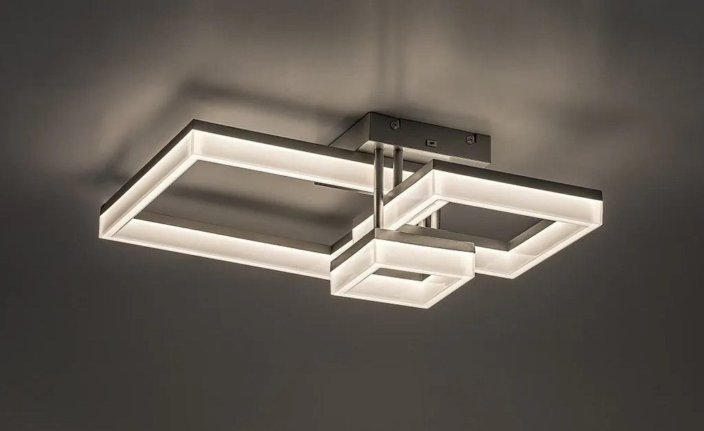 Plafoniera LED design geometric Amilia crom