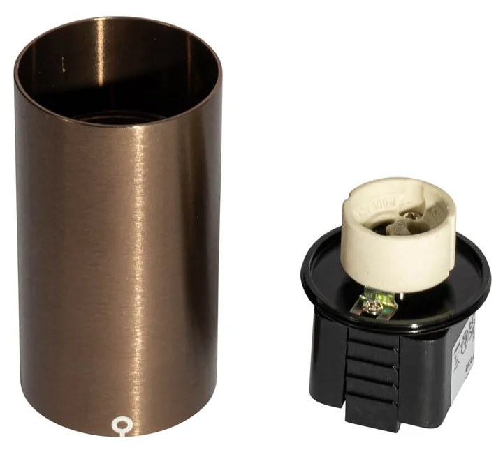 Spotlight modern bronz închis pentru sistem cu șine monofazate GU10 35mm - Iconic Ruby Honey