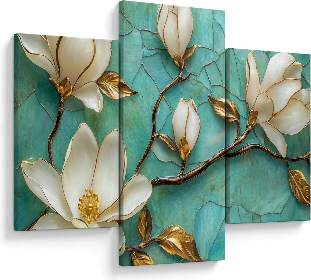 Tablou - Magnolii 3D (90x60 cm)