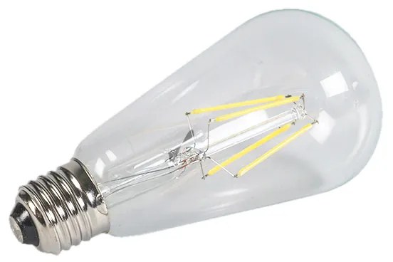 Set de 3 becuri cu filament LED E27 ST64 4W 320lm 2700K