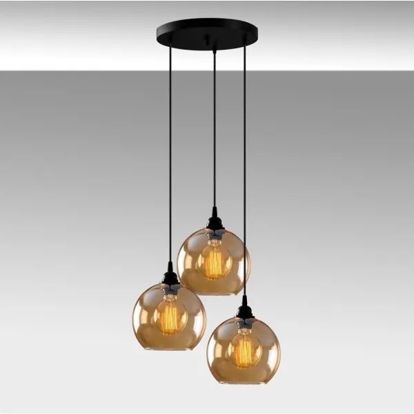 Lustră pe cablu GOLD 3xE27/40W/230V