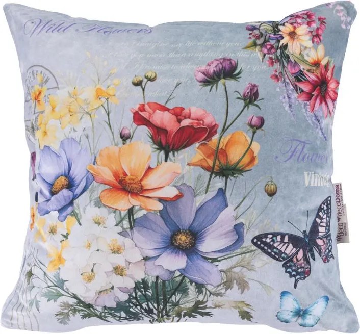 decoDoma Set de 3 fețe pernuțe SPRING FLOWERS 45 x 45 cm
