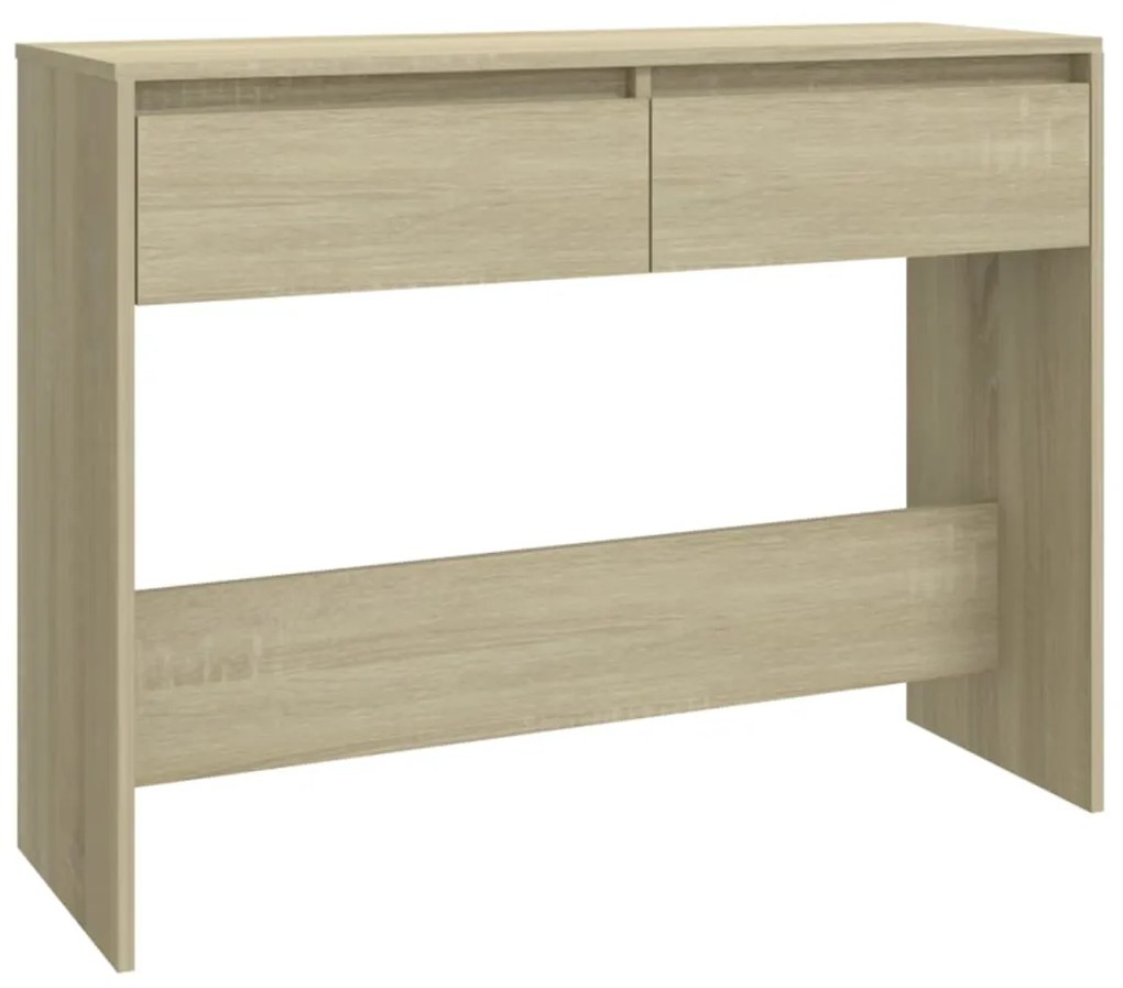 809839 vidaXL Masă consolă, stejar sonoma, 100x35x76,5 cm, PAL