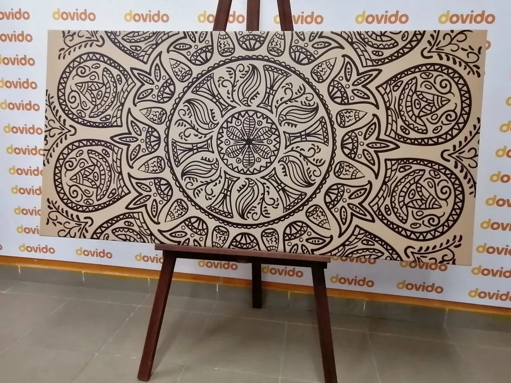Tablou Mandala cu model natural abstract