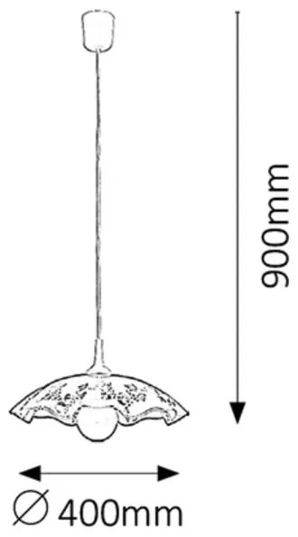 Rabalux 4795 - Lustra VINO E27/60W/230V