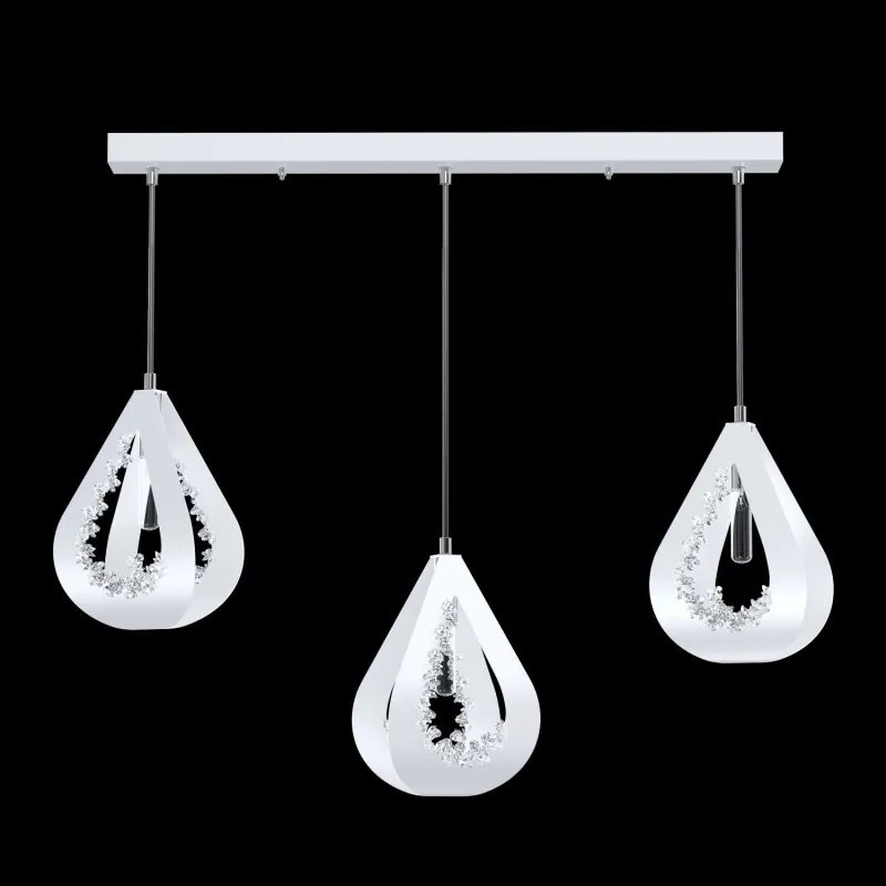 Lustra moderna cu 3 pendule design LUX realizata manual ALMOND XL A