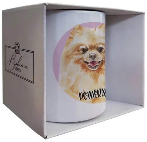 Bohemia Gifts Cană din ceramică - Pomeranian, 350ml