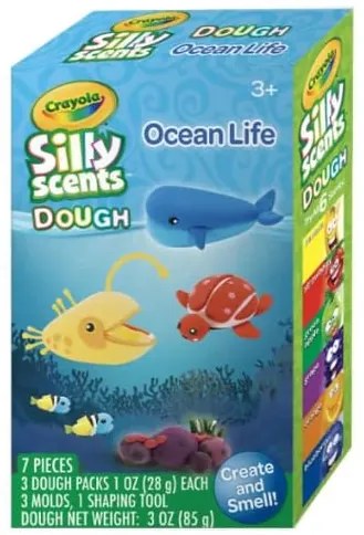 Mini set activitati cu plastilina si forme Silly Ocean life, CRYA1-2596-2199