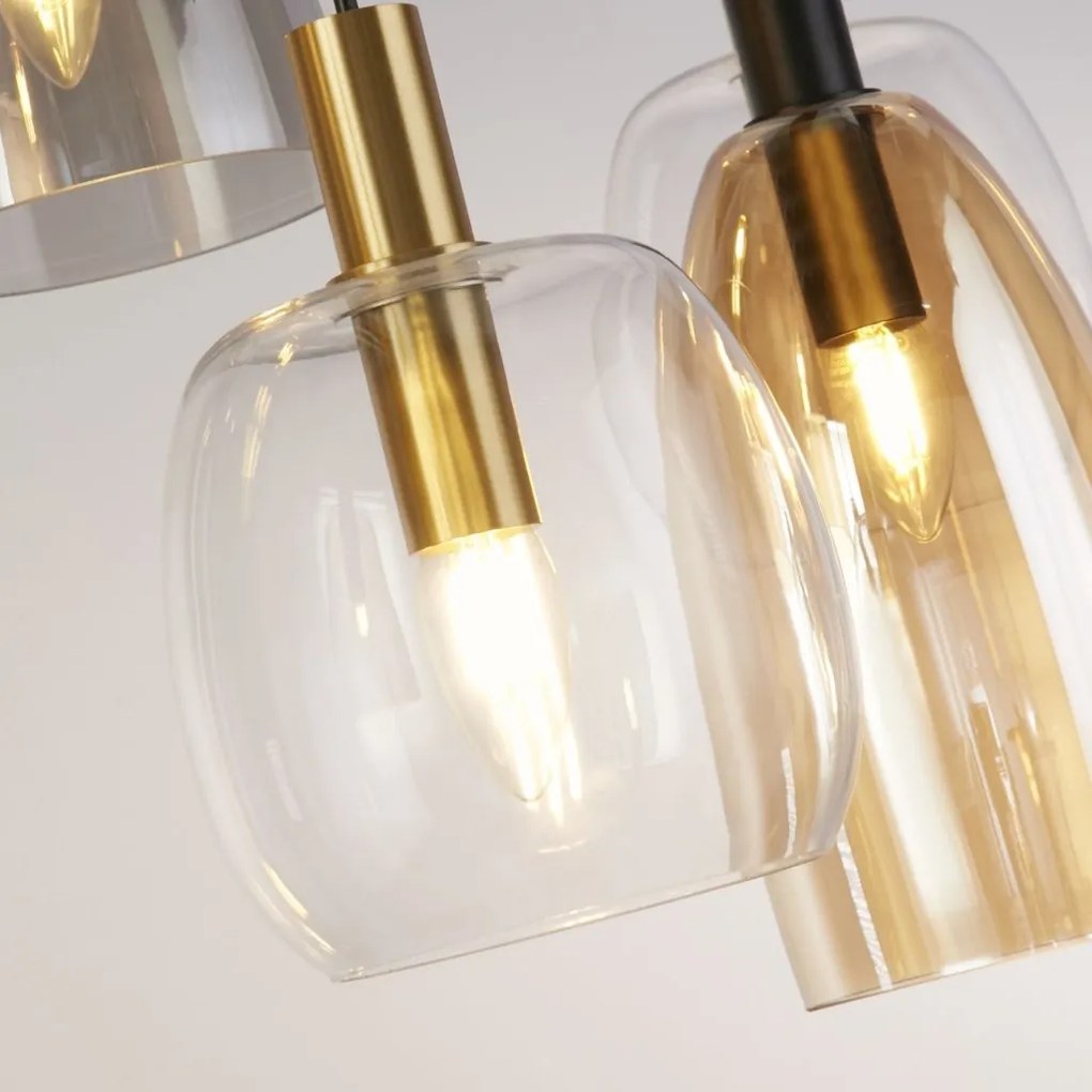 Lustra cu 6 pendule design modern Divine