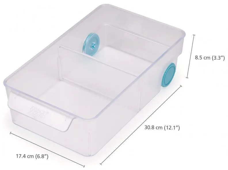 Organizator pentru frigider  Joseph Joseph 851663, 17,4x30,8 cm, Fara BPA, Plastic, Transparent