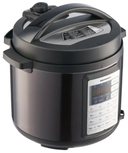 Heinner HPCK-38BK - Oală sub presiune electrică multifuncțională, 5,7 l, 1000 W/230 V, neagră