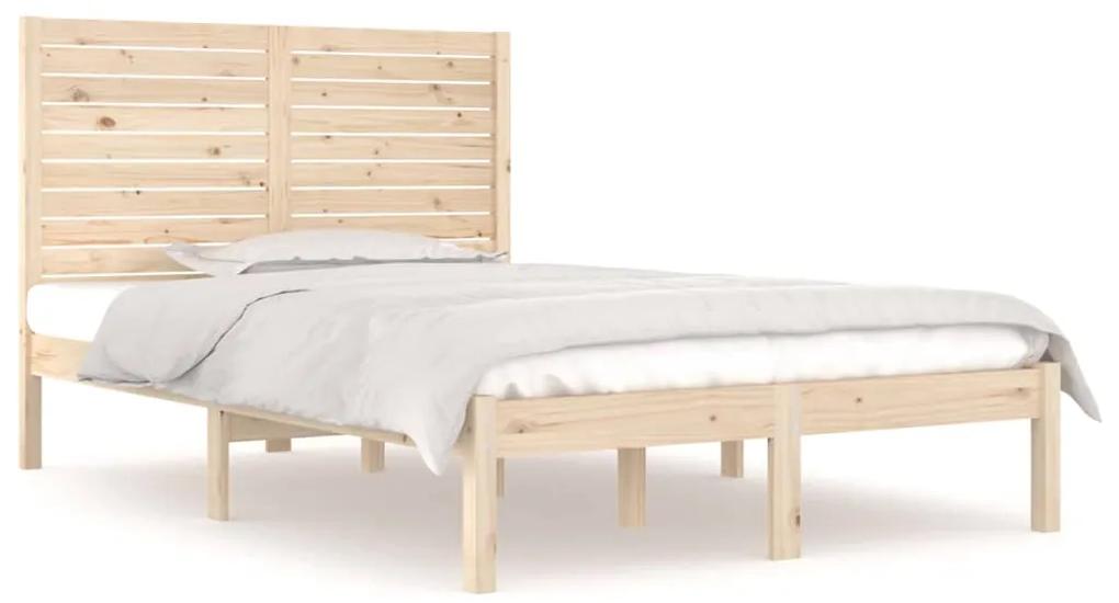 3104588 vidaXL Cadru de pat, 140x190 cm, lemn masiv
