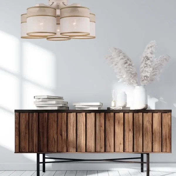 Lustr ANDREA 5xE27/60W/230V, montaj plafon, finisaj fag