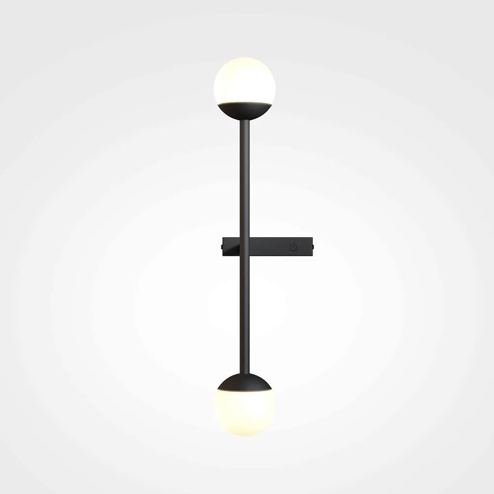 Aplica LED de perete stil minimalist Touch negru