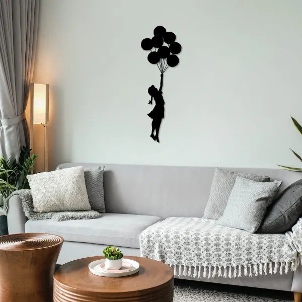 Decorațiune de perete 100x34 cm metal fată