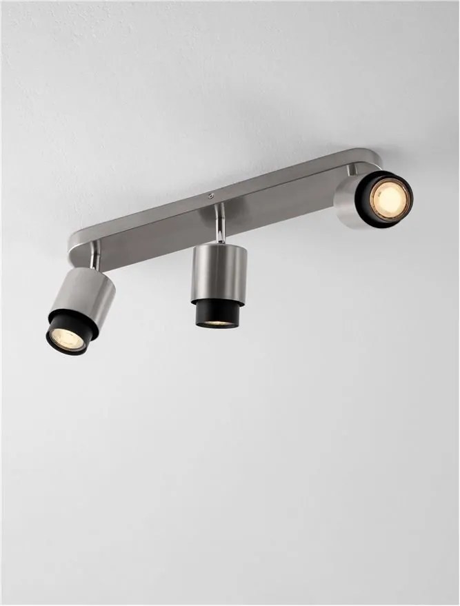 Plafoniera cu 3 spoturi Ison nickel