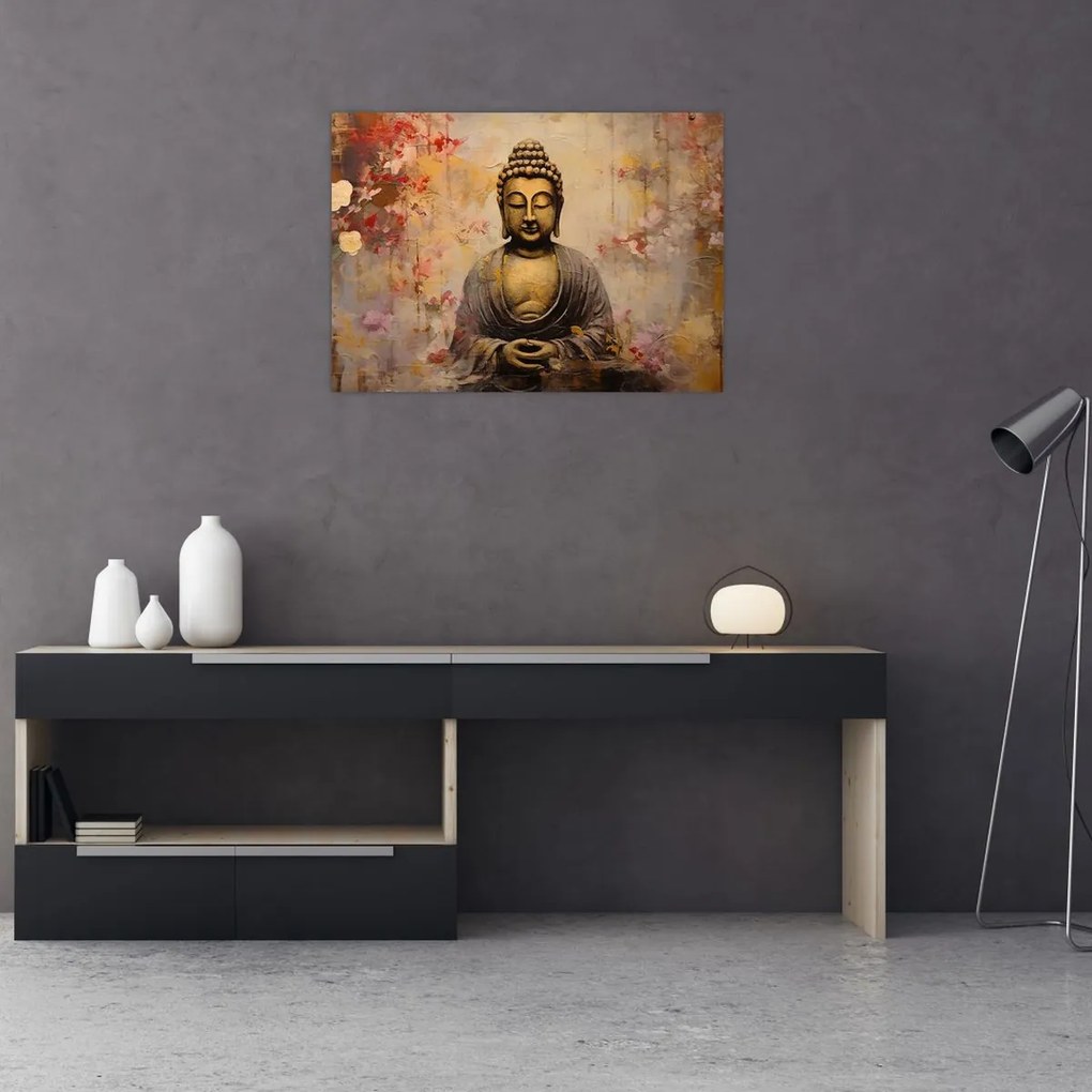 Tablou - Buddha, pictură (70x50 cm)
