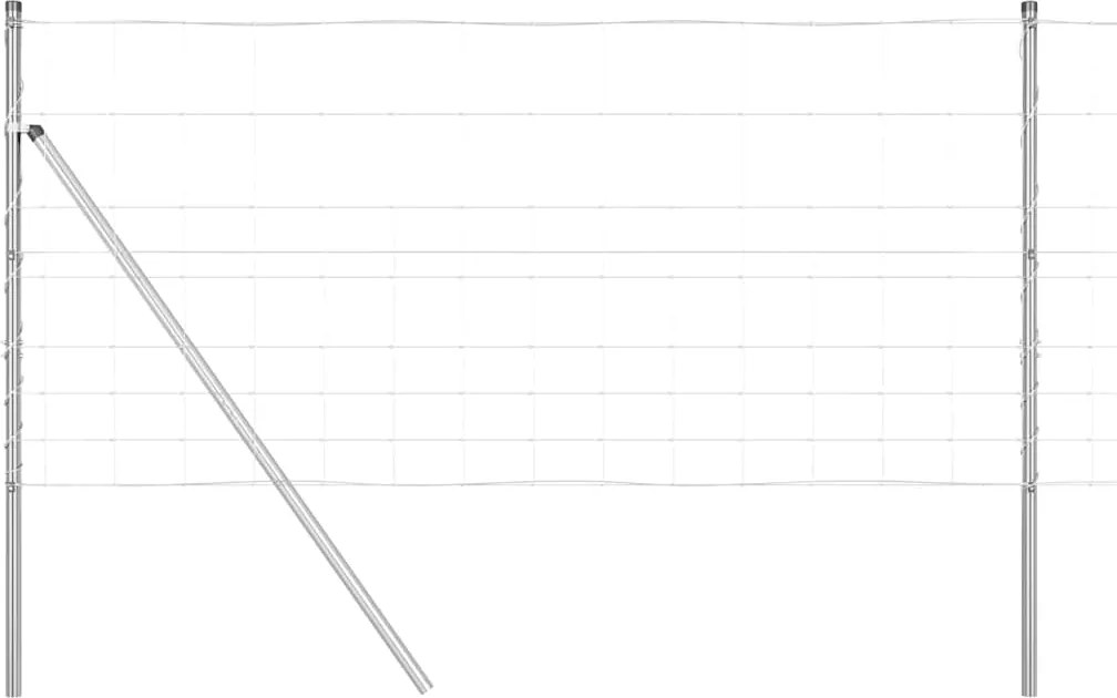 vidaXL Stâlp de gard. Galvanizat 50 x 1 m Oțel