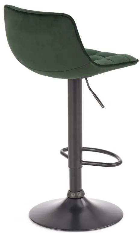 Scaun de bar H95 velvet verde