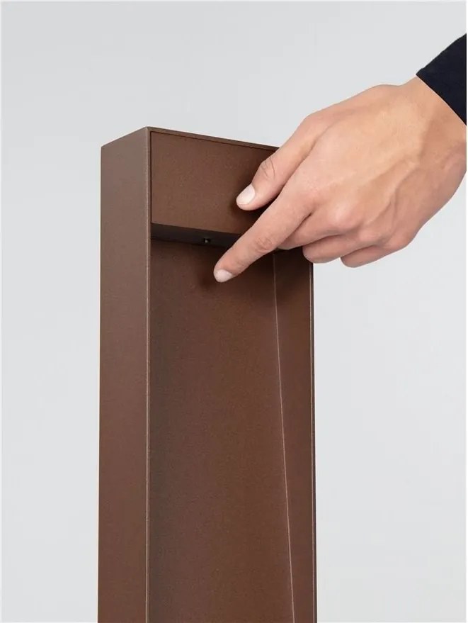 Stalp LED iluminat exterior IP65 MOLAT Corten H-60cm