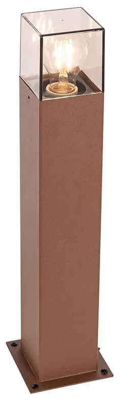 Lampă de exterior 50 cm maro ruginiu cu țăruș de pământ și garnitură de cablu - Denmark