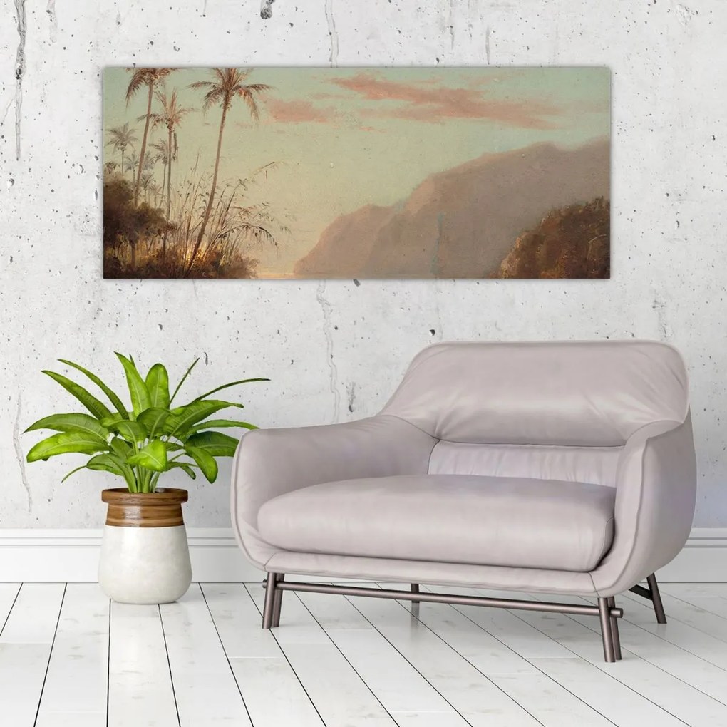 Tablou - Camille Pissarro, A creek in st. Thomas (Virgin Islands), reproducere (120x50 cm)