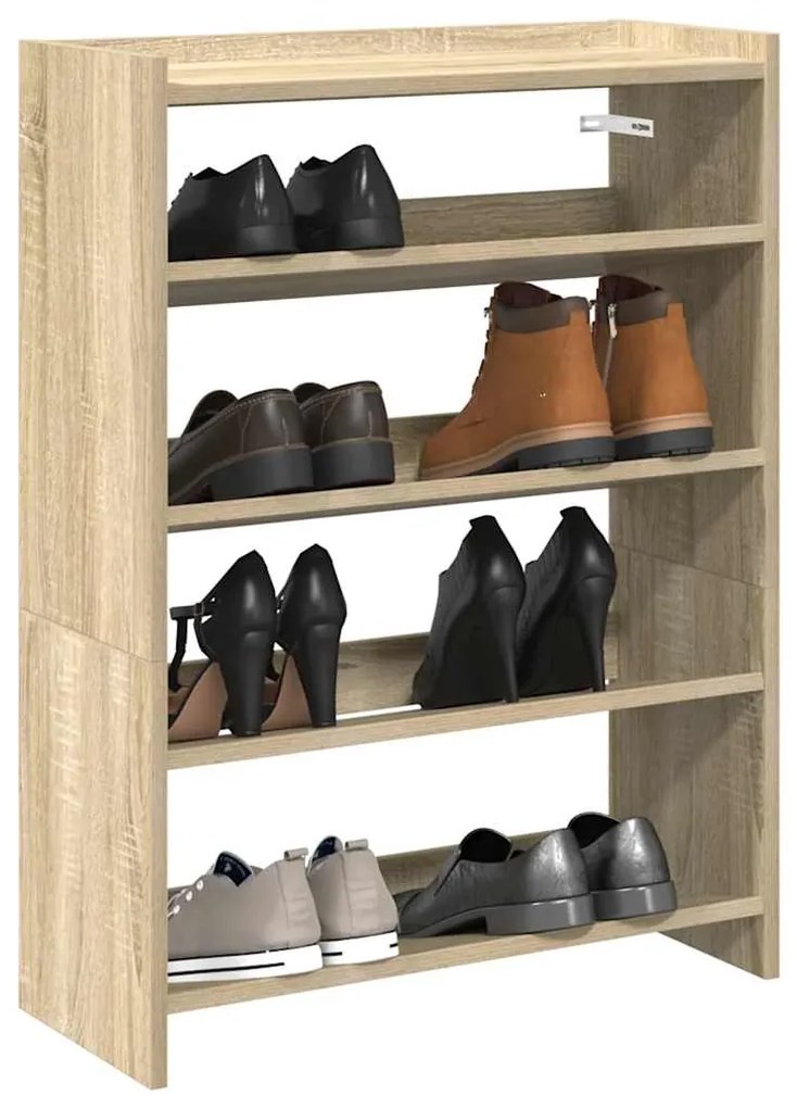 vidaXL Pantofar, stejar sonoma, 60x25x81 cm, lemn prelucrat