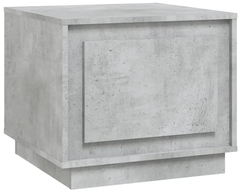 819872 vidaXL Măsuță de cafea, gri beton, 51x50x44 cm, lemn prelucrat